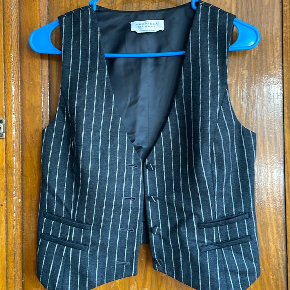 Gabriela Hearst Wool Button Vest